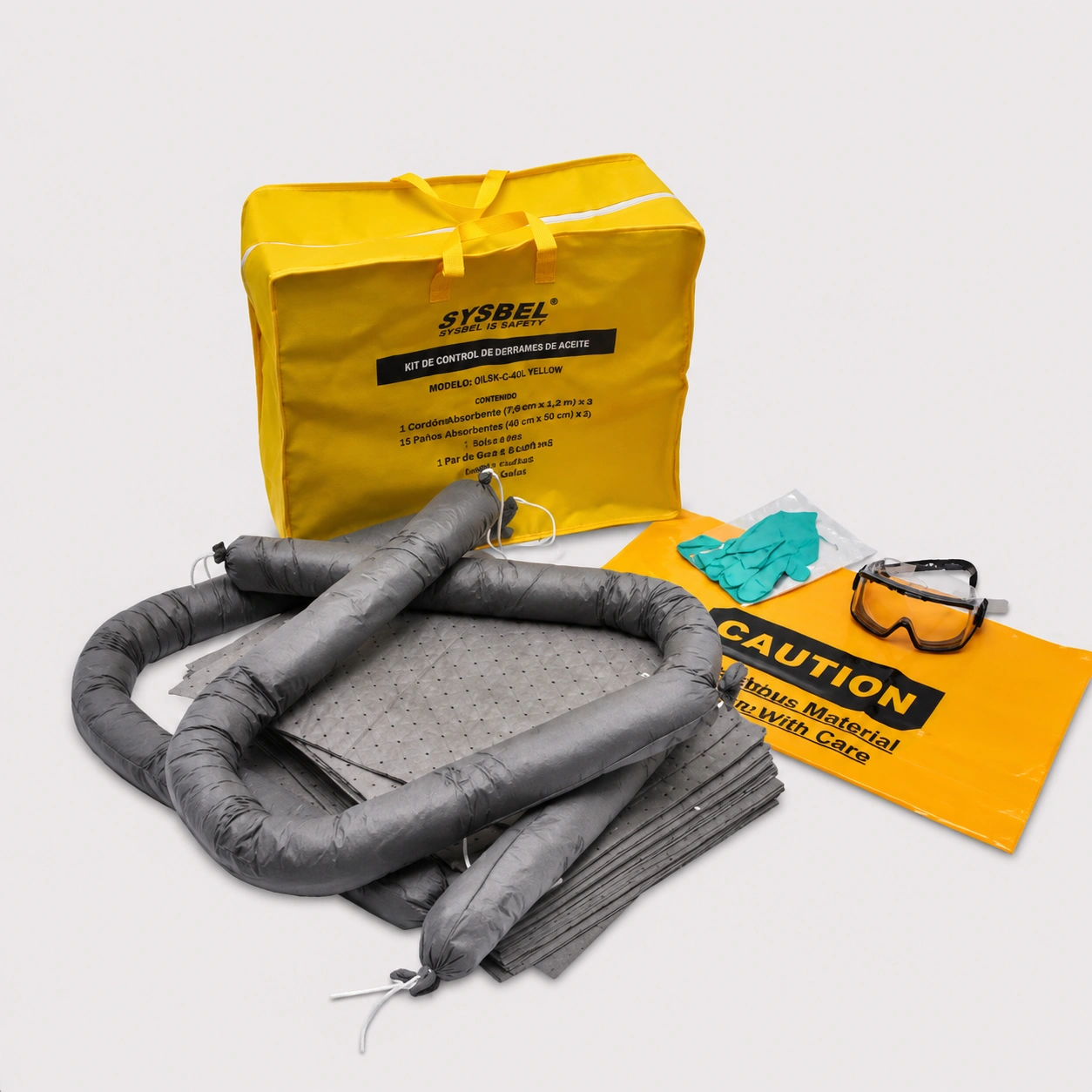 Kit contencion de derrames quimicos