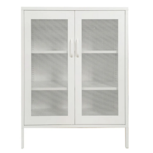 Gabinete Metálico Malla Metalica Blanco