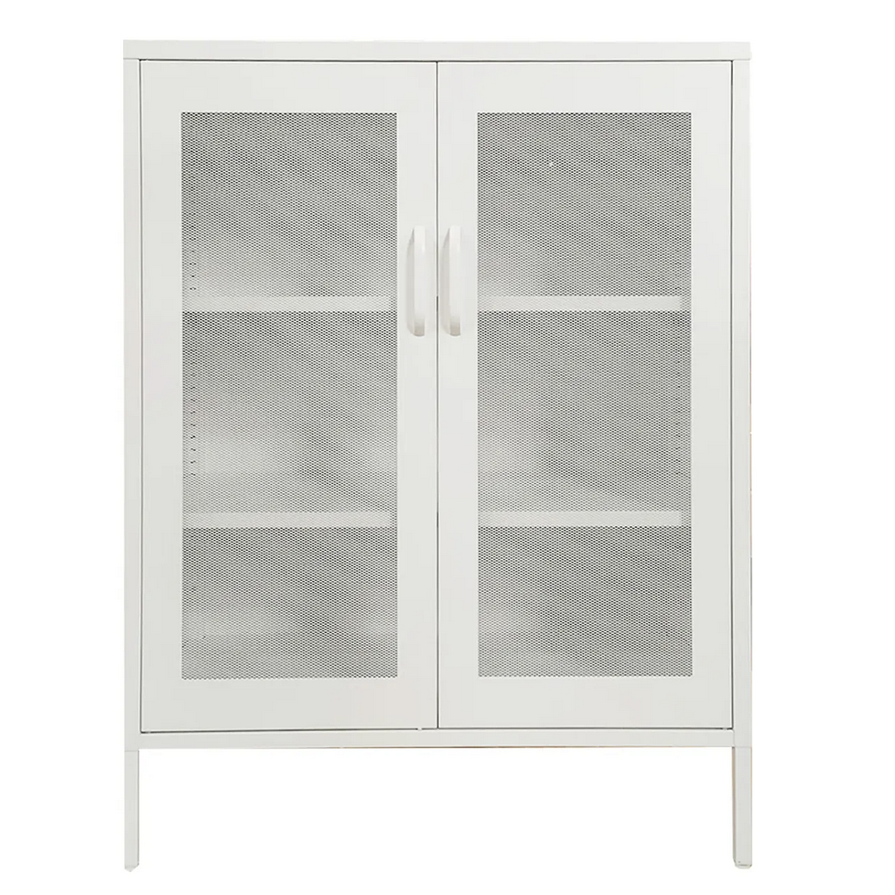 Gabinete Metálico Malla Metalica Blanco