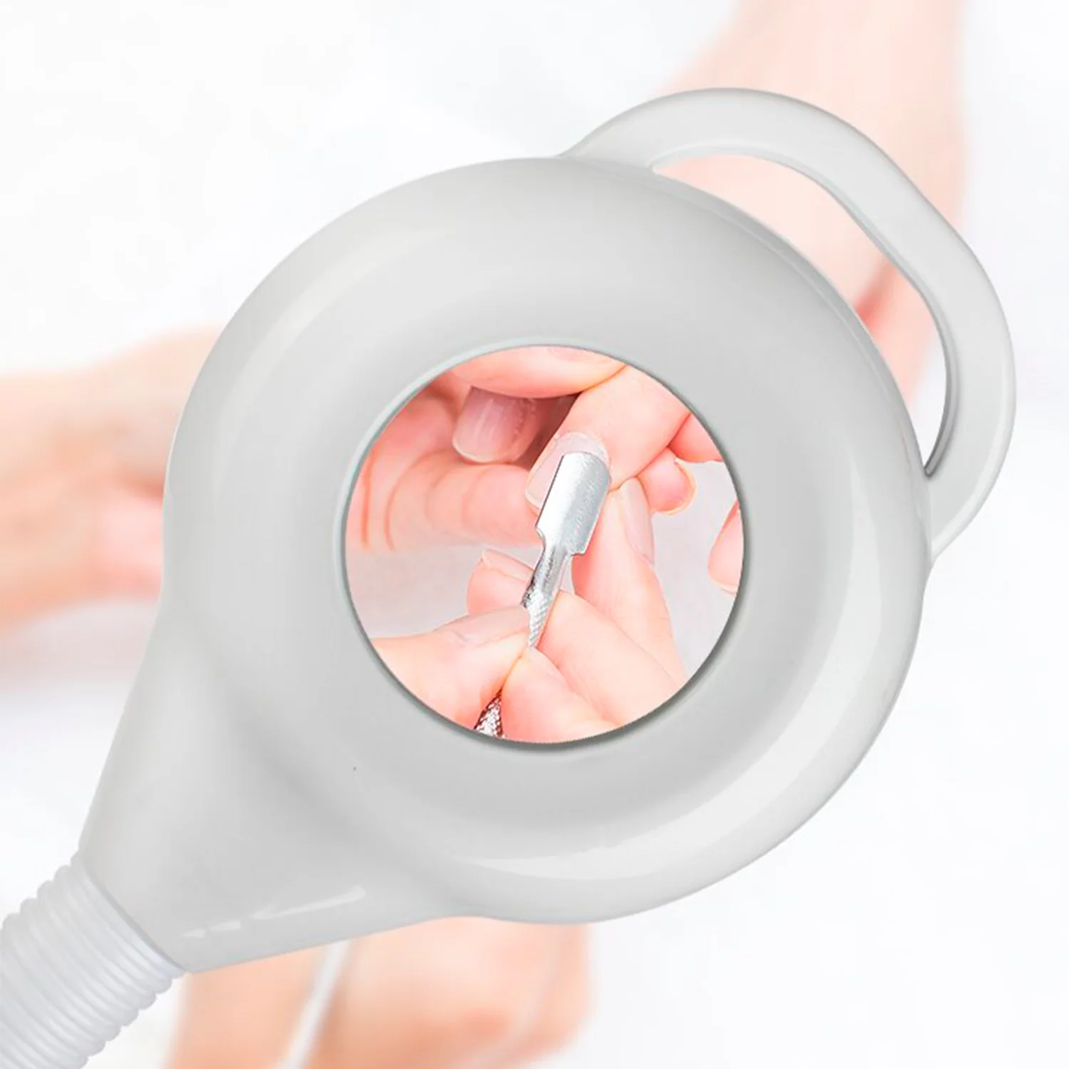 Lámpara de Pie LED con Lupa X16 y Bandeja | Estética - Imagen 2
